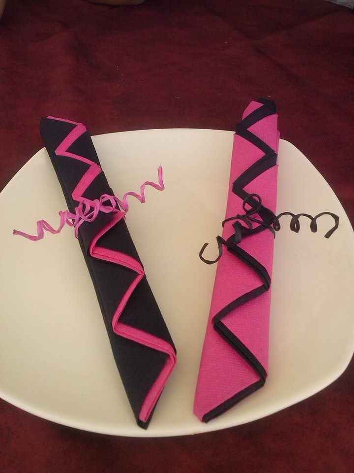 Mon pliage de serviettes