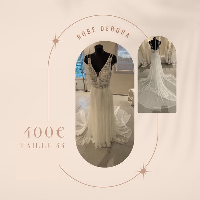 Alerte bon plan robes de mariée 400 euros / fermeture showroom 7