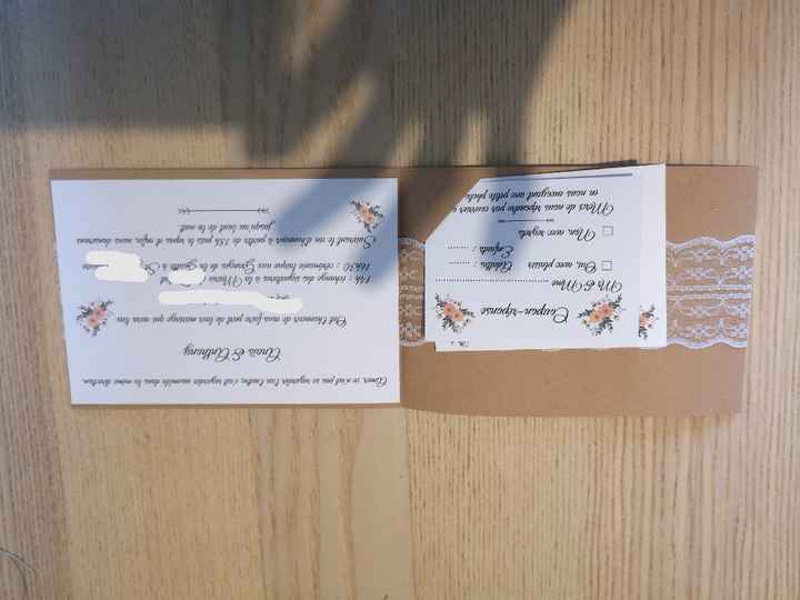 Faire parts finis et envoyés - 2