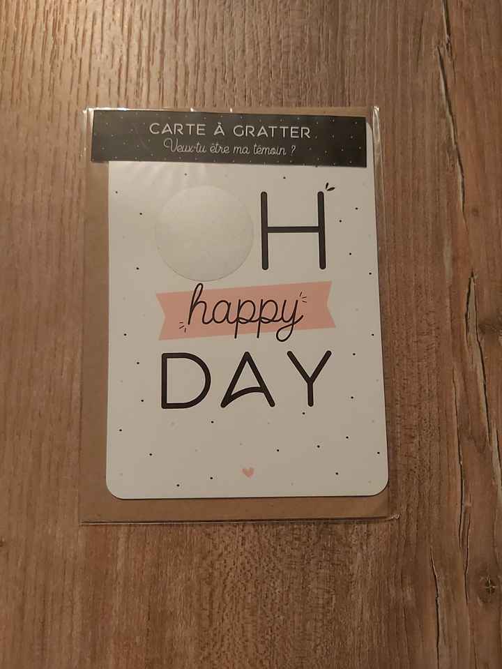 Demande témoin mariage - 1