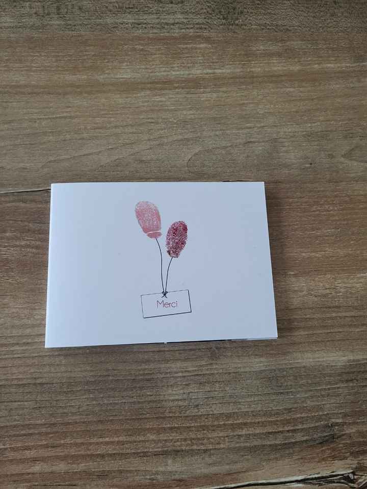 Cartes de remerciements reçues - 1