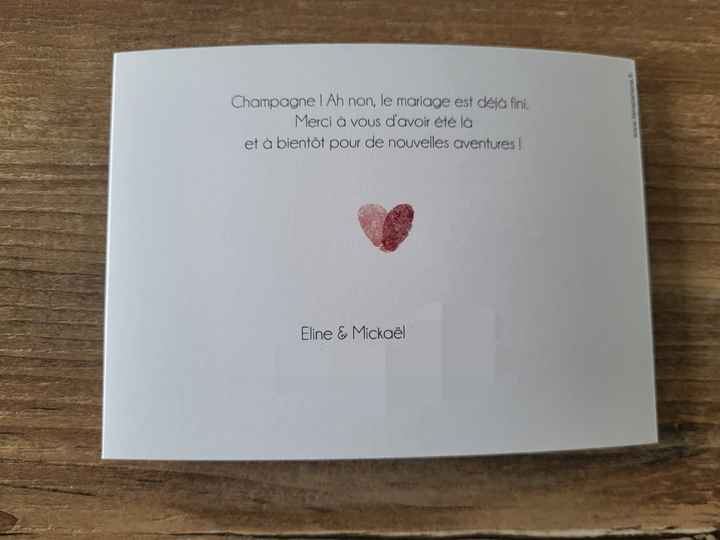 Cartes de remerciements reçues - 4