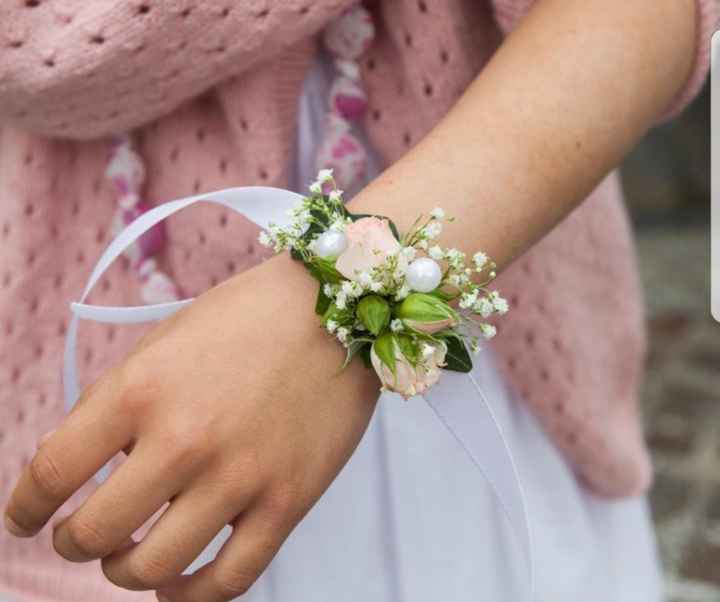 bracelet de fleur pour demoiselle d'honneur