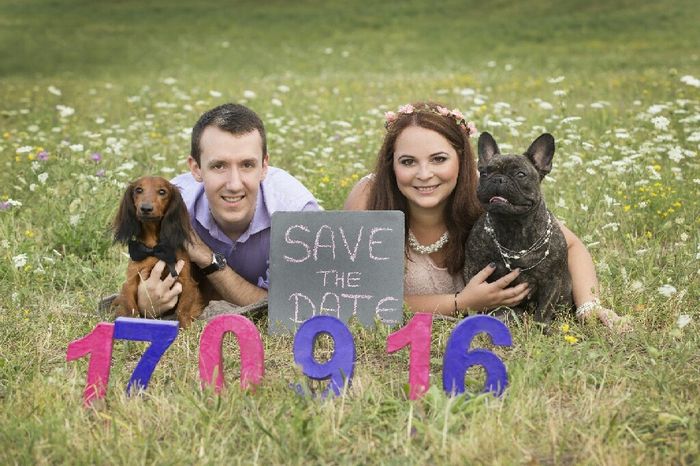 Save the date avec nos chiens