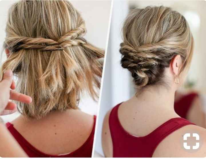 Les Cheveux courts ont ke droit aussi à leur chignon - 1