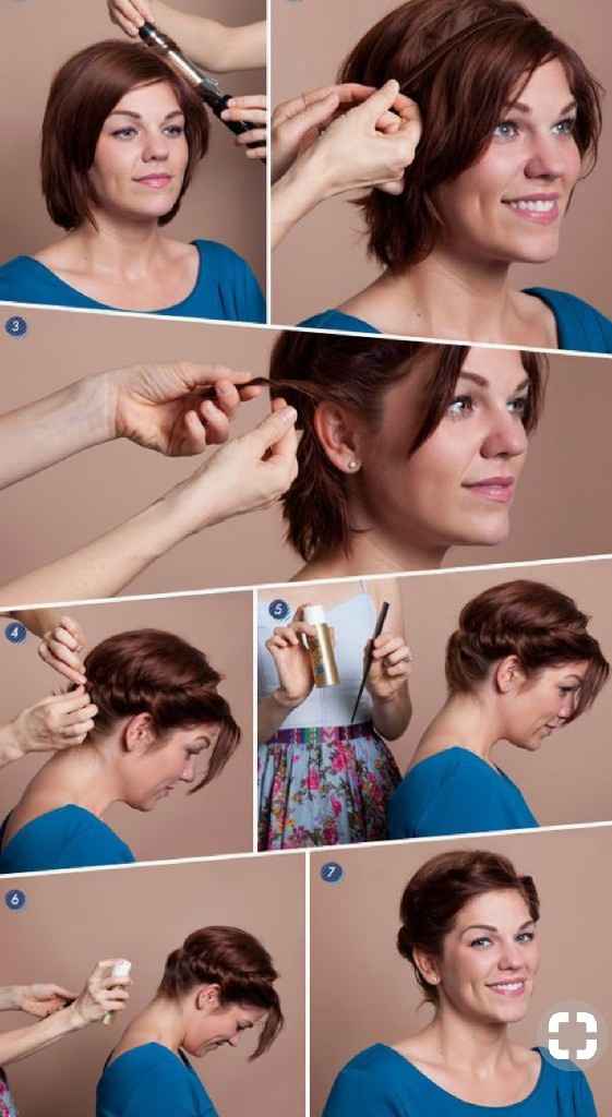 Les Cheveux courts ont ke droit aussi à leur chignon - 5