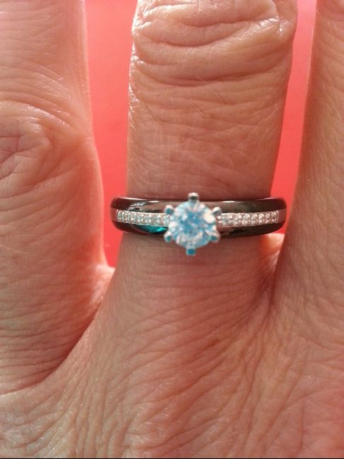 Bague de fiançail.