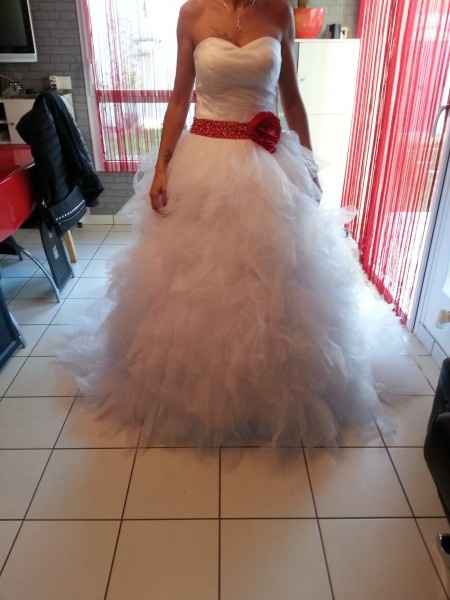 Ma robe au 1 er essais. 