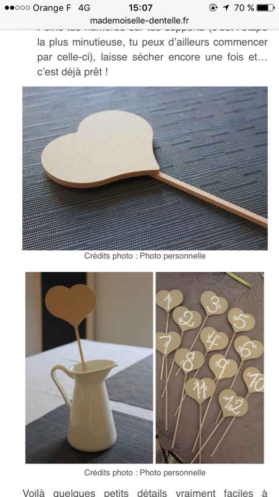 Présentation nom de table champetre - 1