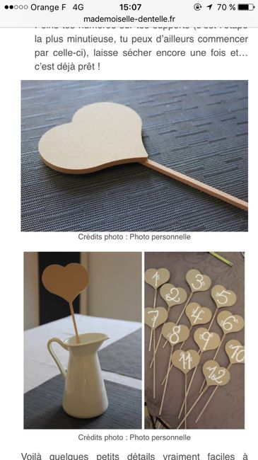 Présentation nom de table champetre - 1