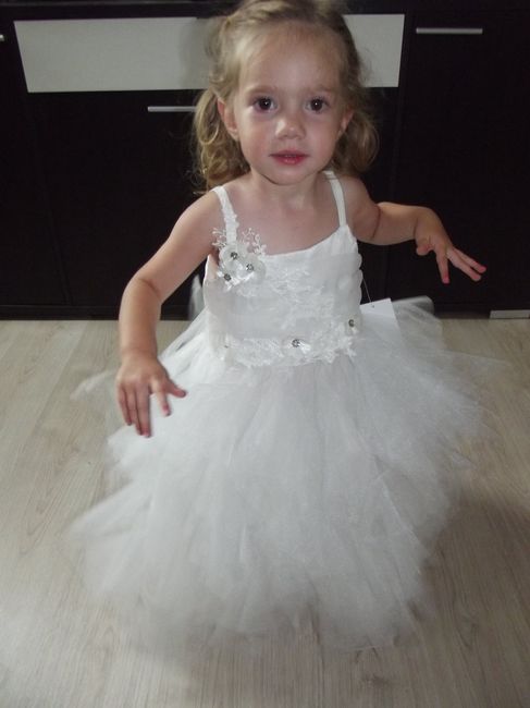 Robe d'enfant d'honneur