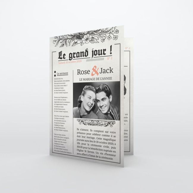 Faire part chic et rétro 15