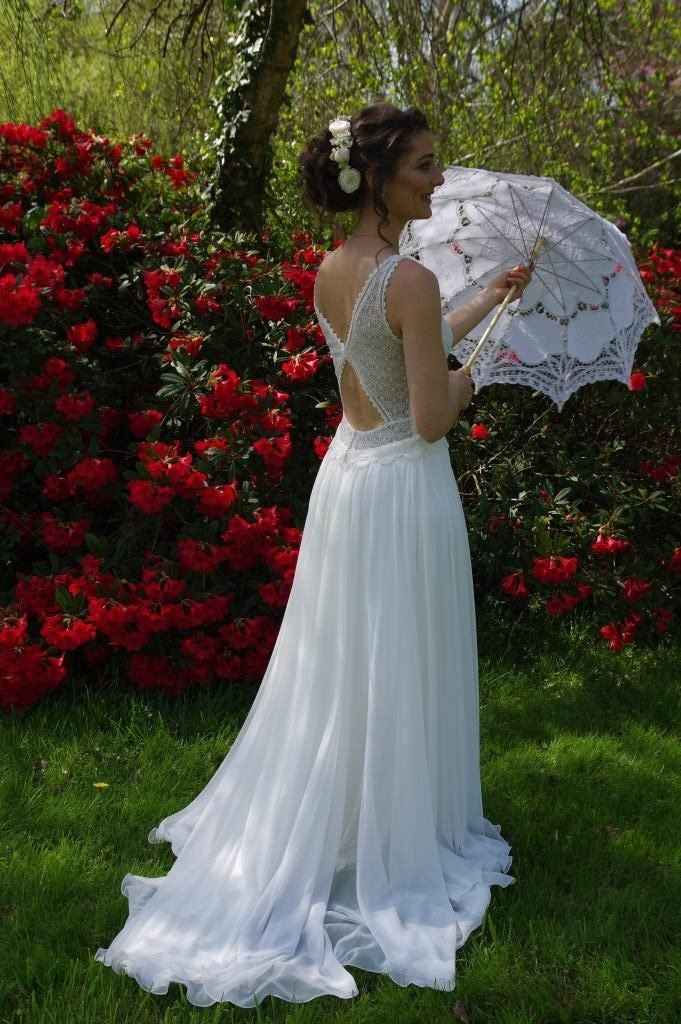 Coiffure mariage champêtre romantique - 1