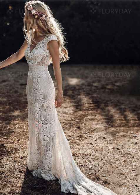 Robe de mariée Bohème (un peu atypique) - 1