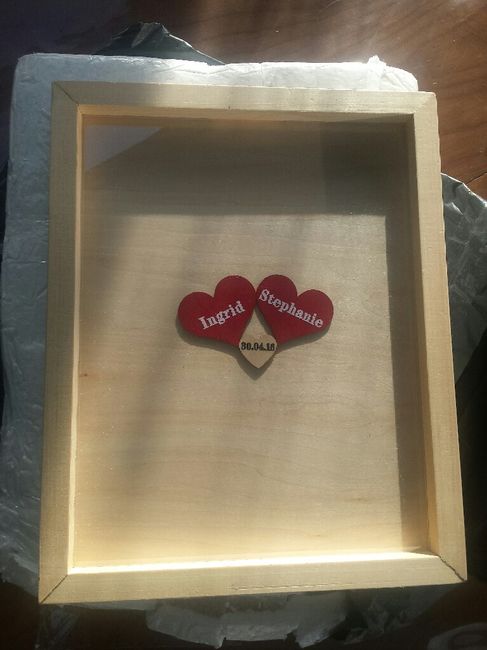 Cadre coeur bois au lieu du livre d'or aliexpress - 1