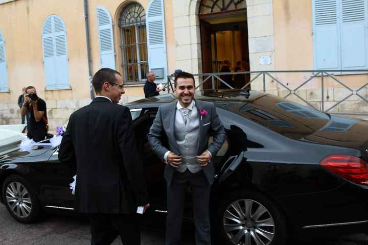 l'arrivée à la mairie
