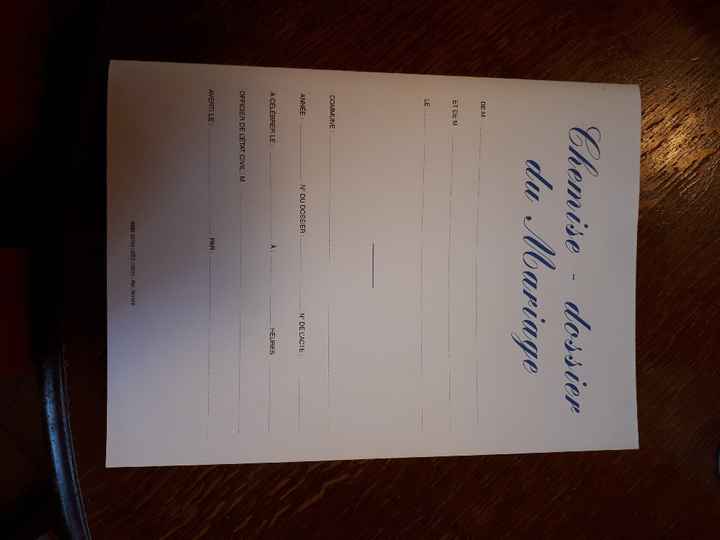 Dossier mariage - 1
