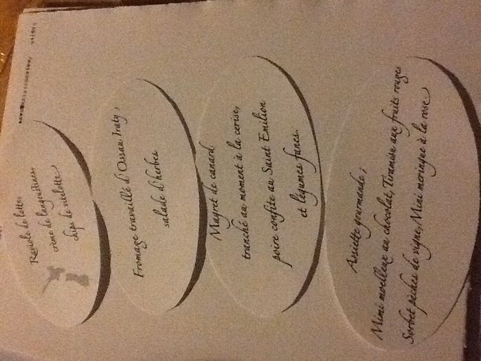 Menu ballon de rugby écrit 