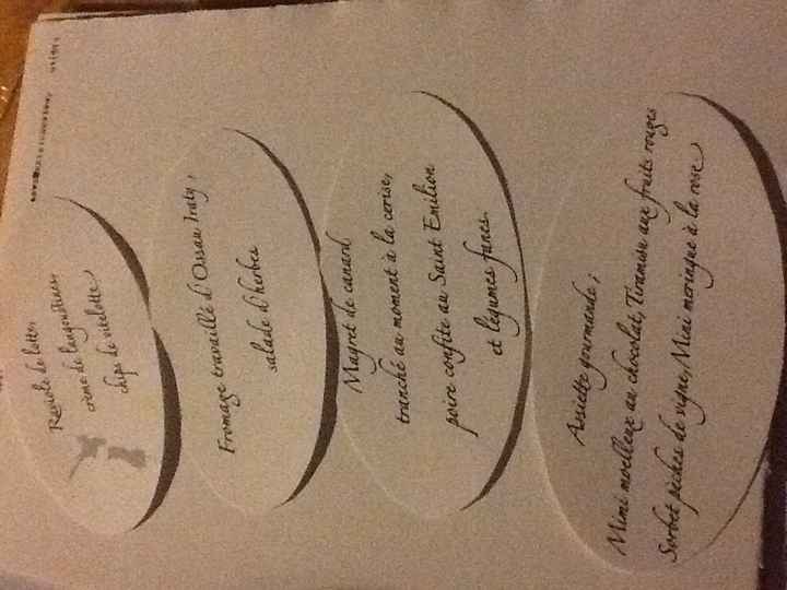 Menu ballon de rugby écrit 