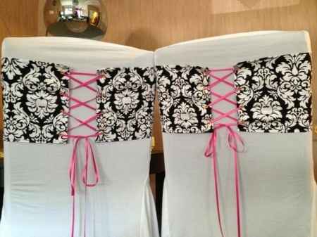 Bandeaux chaises des mariées 