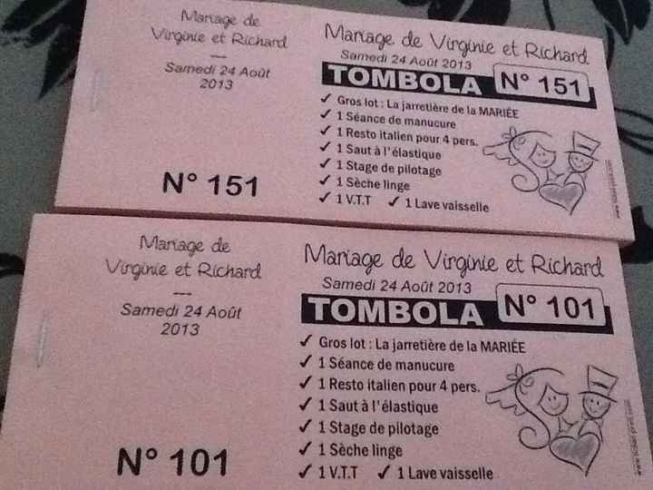Tickets de tombola
