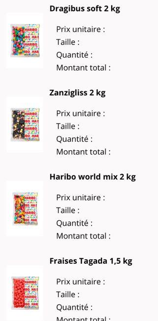 Bonbons Candy Bar - 1