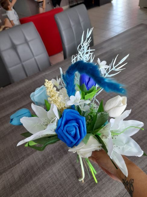 Décoration arche de mariage en fleurs artificielles 5