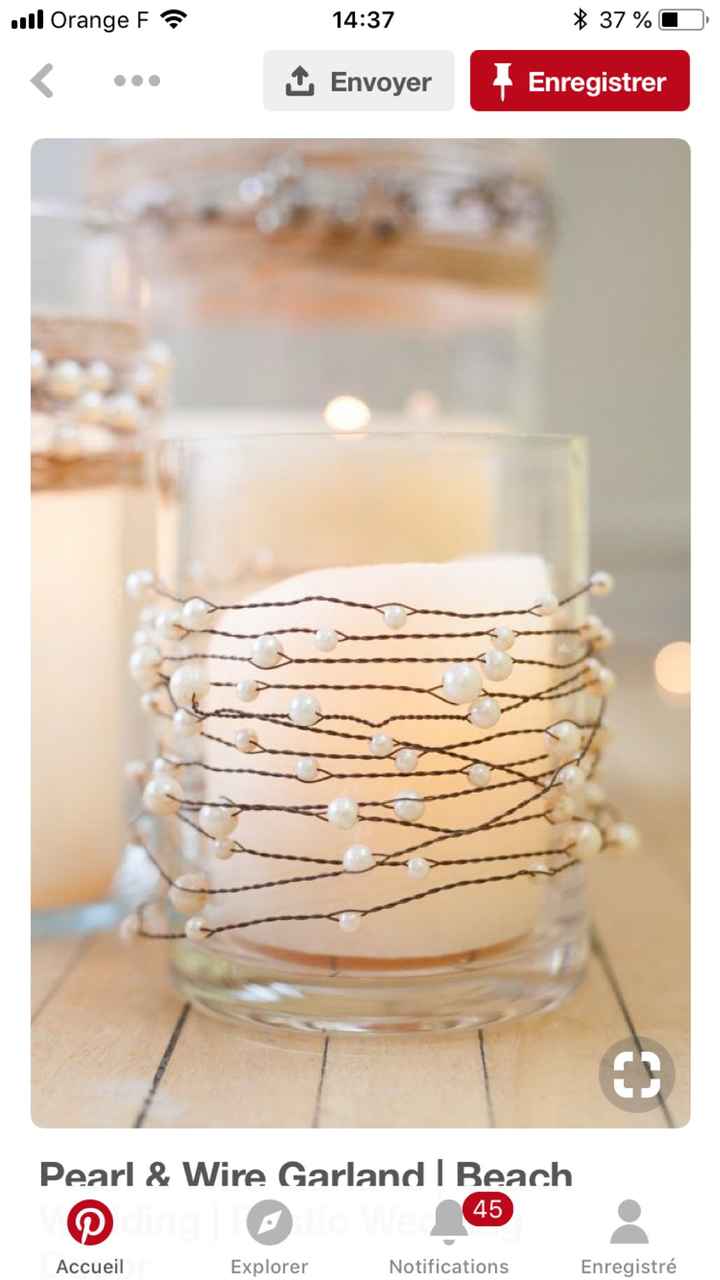 Fil perlé pour décoration tables - 1