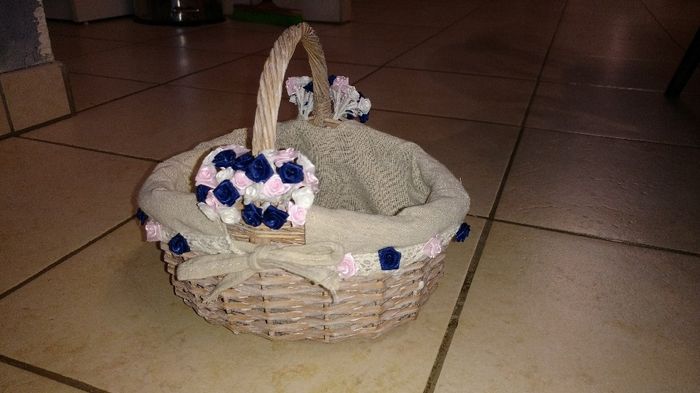 Avancées du weekend : initiales fleuries et panier - 3