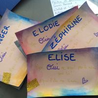 Petites  cartes pour témoins 