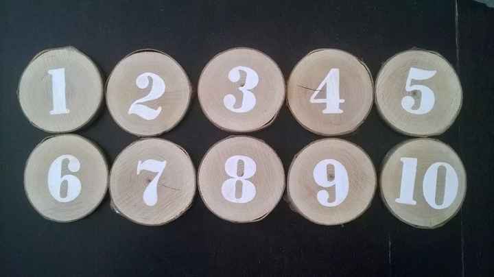 Numéros de tables