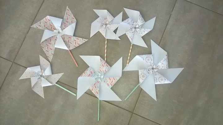 Moulins pour décorer la table des enfants