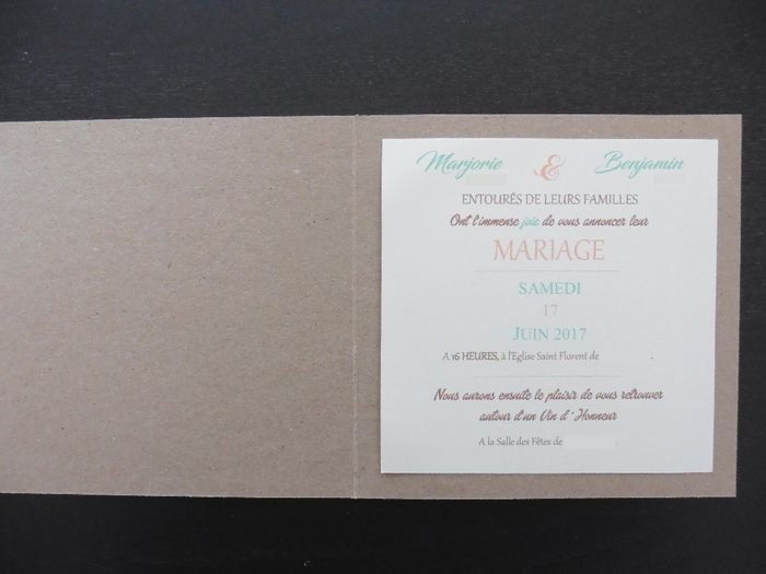 Faire part invités au VH