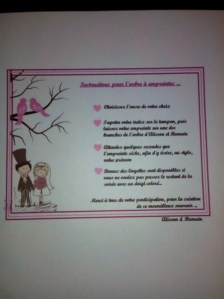 instructions arbres a empreintes