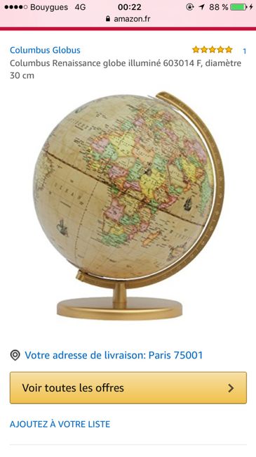 Globe terrestre deco de table 4