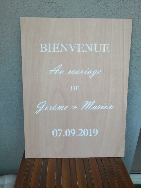 Panneau de bienvenue diy - 1