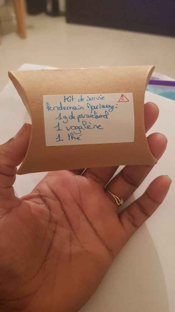 Kit de survi lendemain mariage - 2