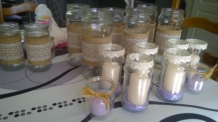 Vase et bougies