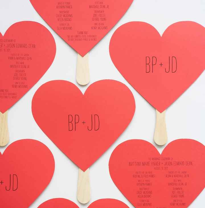 Programme de mariage coeur