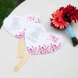 Programme de mariage coeur rose