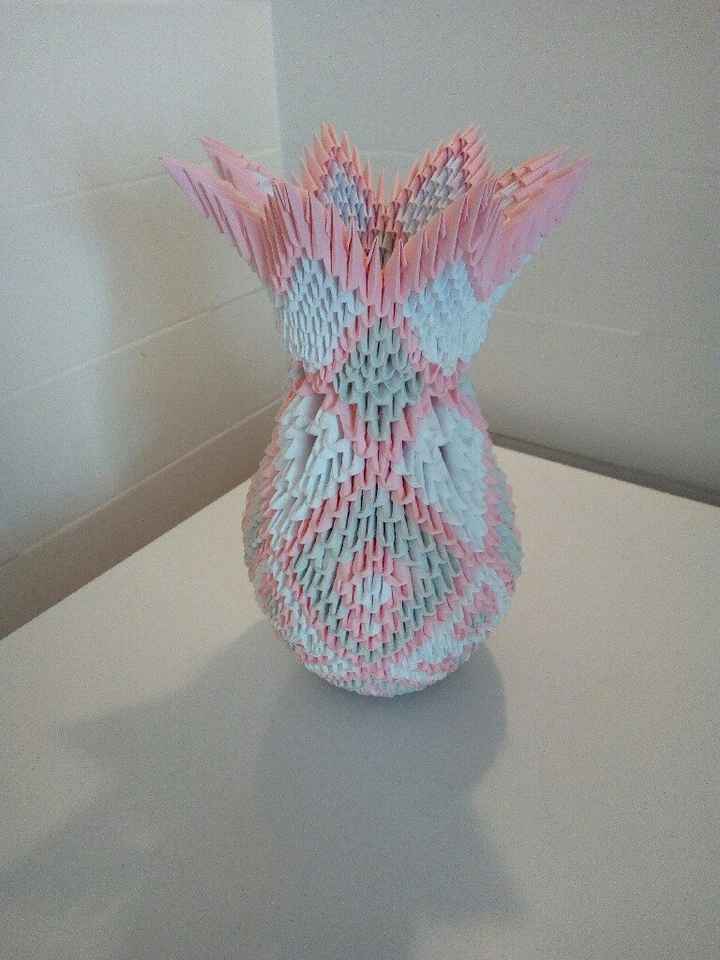 Vase en origami 3d fini - 1