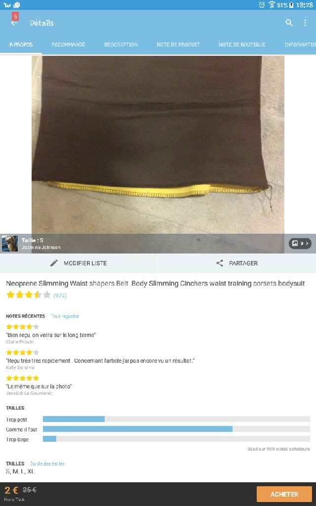 Achat sur wish - 1