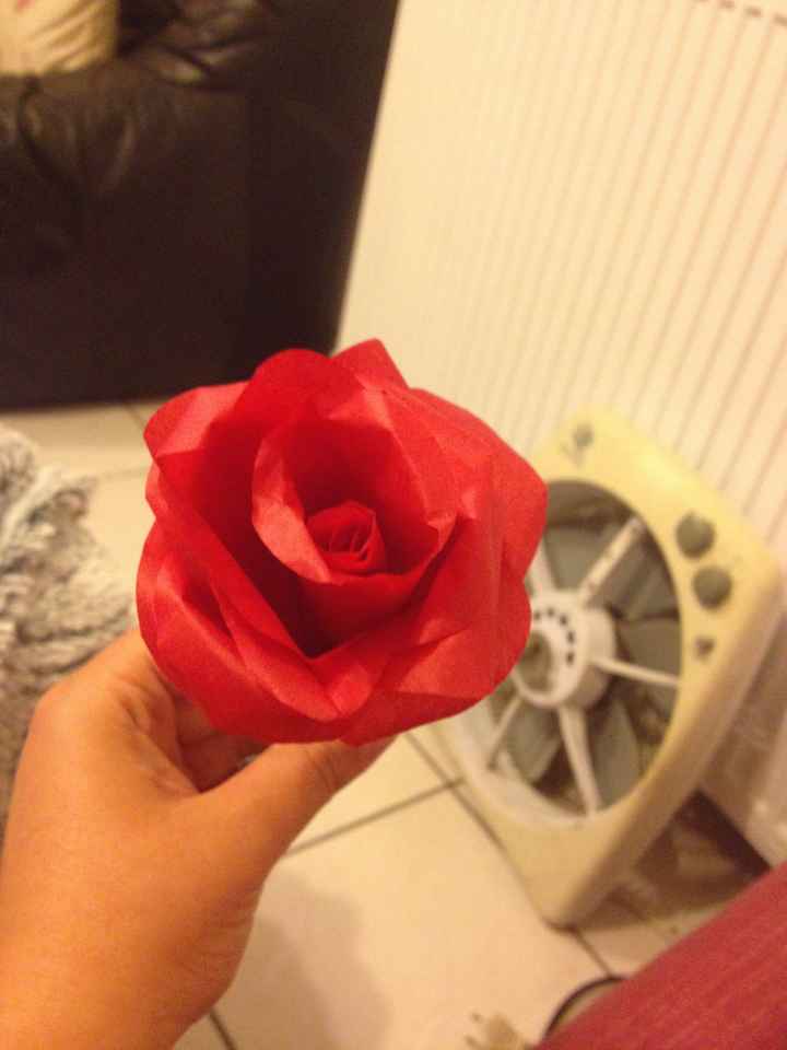 rose papier