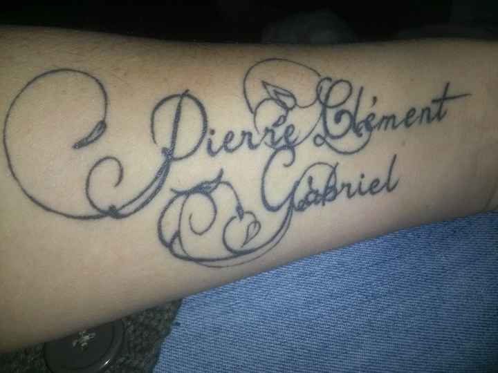 Se faire tatouer le prénom de son enfant ? - 1