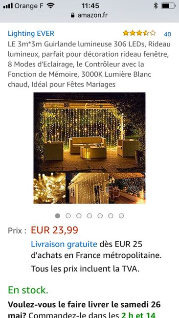 Rideau lumineux sur Amazon - 1