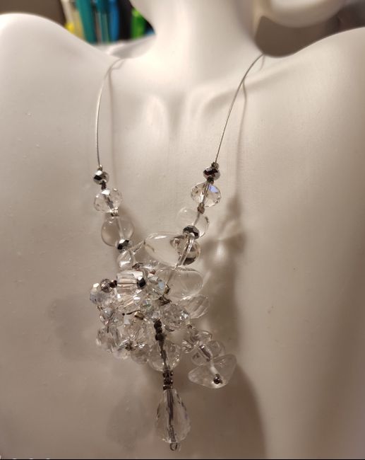 collier modèle unique fait main en CRISTAL réalisé par ANNYA Creation - 