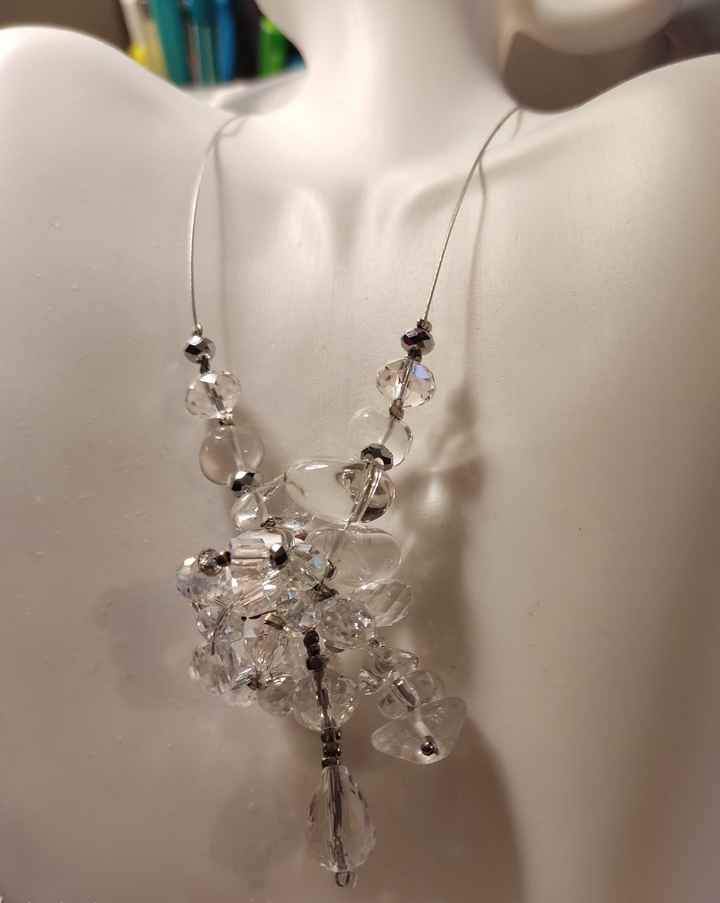 collier modèle unique fait main en CRISTAL réalisé par ANNYA Creation - 