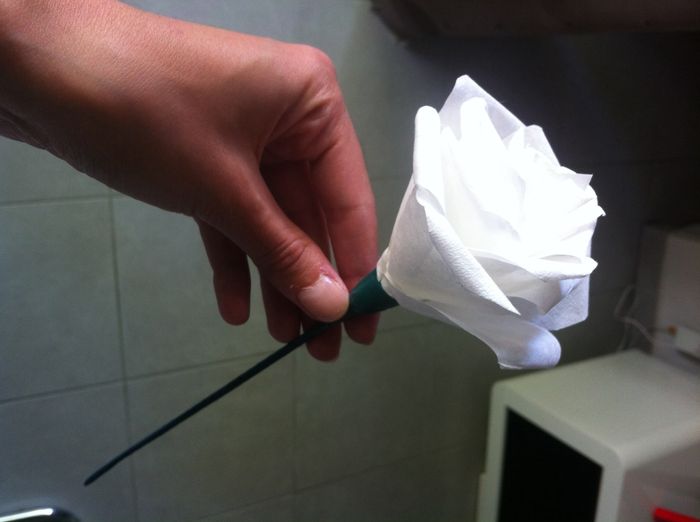 Rose en filtre a café 