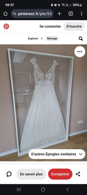 Recherche cadre pour exposer ma robe de mariée 1