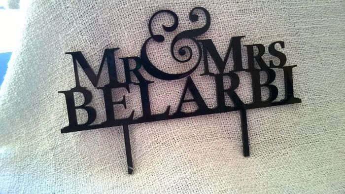 mon cake topper personnalisé